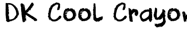 DK Cool Crayon font preview